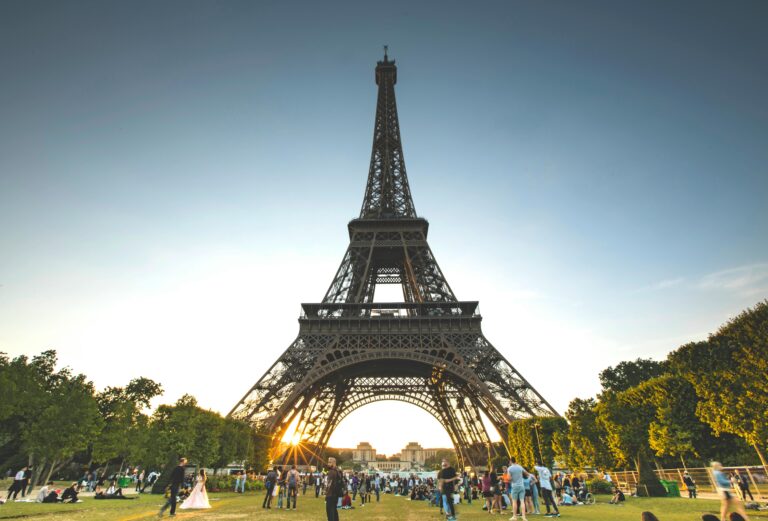 Top places to visit in France featuring the Eiffel Tower, Paris and French Riviera
