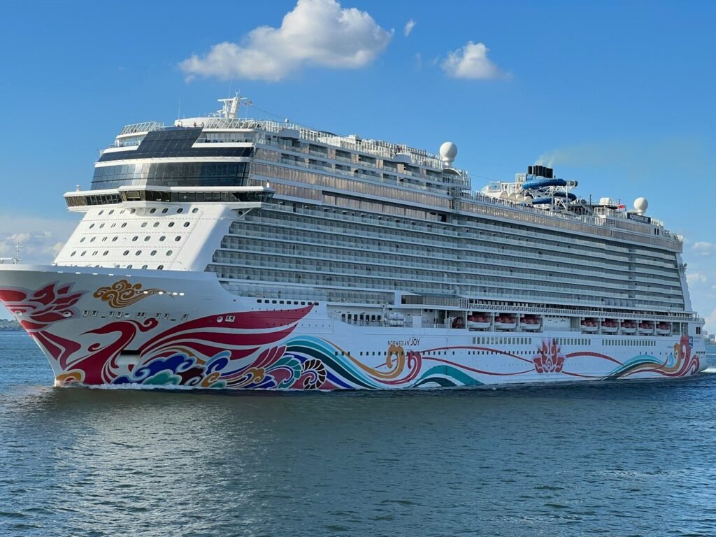 a large cruise ship